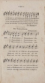 Erstveröffentlichung im Musikalischen Schulgesangbuch 1824
