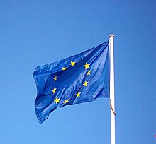 Le drapeau de l'union européenne