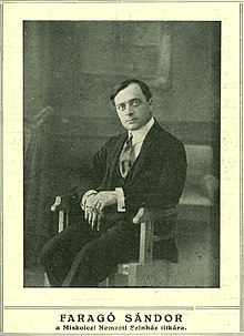 Sándor Faragó en 1916