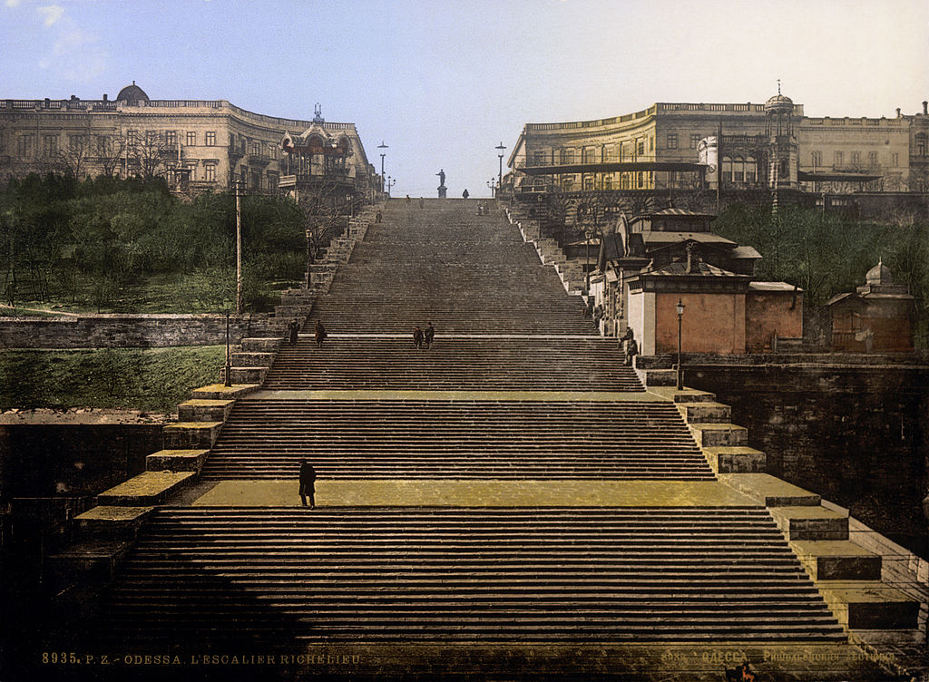 EL TOPIC DEL VIAJERO. - Página 4 1024px-Flickr_-_…trialsanderrors_-_Richelieu_Stairs,_Odessa,_Ukraine,_Russian_Empire,_ca._1895