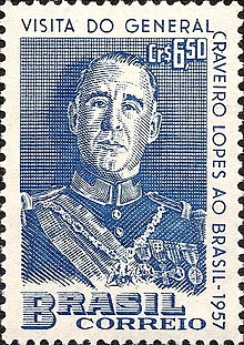 Francisco Craveiro Lopes 1957 Brazil stamp.jpg