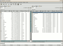 Glavno okno GNOME Commanderja