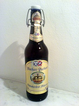 Бутылка пива Hacker-Pschorr Oktoberfest Märzen