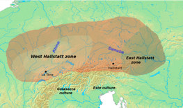 Situation of the Golasecca culture to the south of the Hallstatt culture. Hallstatt culture.png