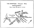 Old map of Hampton Falls, New Hampshire