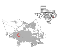 Location of Bunker Hill Village, Texas