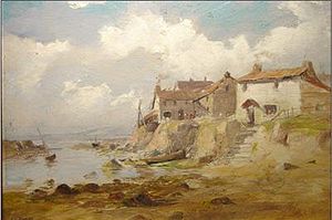 English: Fishing Cottages, Lamorna Valley, Pen...