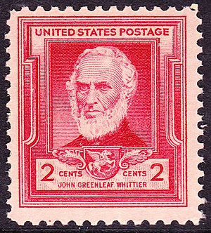 English: US Postage stamp, John Greenleaf Whit...