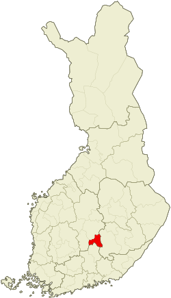 موقعیت ناحیه یوتسا Joutsa sub-region
