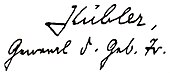 signature de Ludwig Kübler