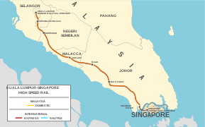 Kuala Lumpur - Singapore High Speed Rail