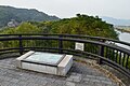 法音寺橋上の説明板付近から中洲を望む