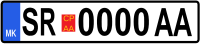 License plate of Strumica.svg