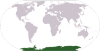 Карта, що показує місце розташування Антарктиди