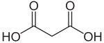 Skeletal formula of malonic acid