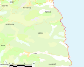 Mapa obce Meria