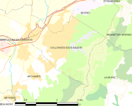 Collonges-sous-Salève - Localizazion