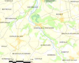 Mapa obce Grainville-la-Teinturière