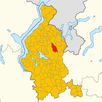 Map of comune of Induno Olona (province of Varese, region Lombardy, Italy).svg