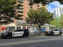 Metro Transit Police vehicles at Virginia Square-GMU station Metro Transit Police at Virginia Square-GMU Station.jpg