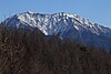 戸倉山から望む赤石山脈の仙丈ヶ岳（2019年1月19日撮影）