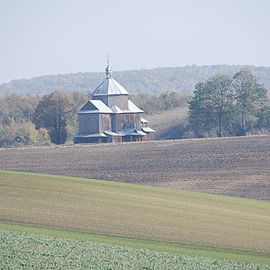 Widok na wieś od strony zachodniej