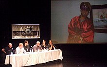 SGU panel with Richard Wiseman celebrating Perry DeAngelis - NECSS 2009 NECSS 2009 Richard Wiseman and Skeptics Guide panel.JPG