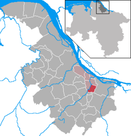 Kaart van Neuenkirchen (Altes Land)