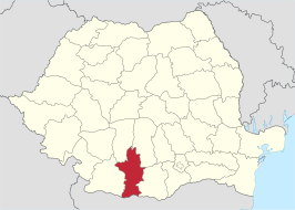 Locatie van district Olt in Roemenië