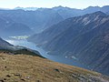 View from mountain top of Big Unnütz towards Pertisau (SW)