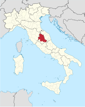 Cherta de la provinzia de Perugia