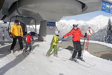 Alpine skiing in Krasnaya Polyana, January 2011