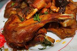 Grilled rabbit of Algeria