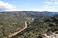 Le Rio Grande dans le White Rock canyon, à l'est de Los Alamos.