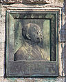 Bronzeplatte zur Erinnerung an Rudolf Schmidt, Präsident der Eisenbahndirektion Köln (2012)