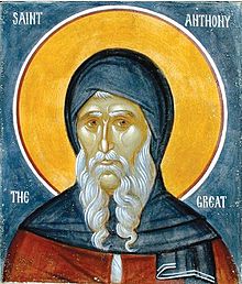 Icon of Saint Anthony the Great, the founder of Christian monasticism Saint Anthony The Great.jpg