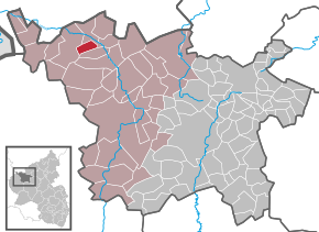 Poziția Schüller pe harta districtului Vulkaneifel