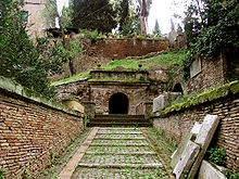 Tomb of the Scipios, in use from the 3rd century BCE to the 1st century CE Sepolcro degli Scipioni 001 Entrata.jpg