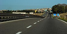 The superstrada Cagliari-Porto Torres (Strada statale 131 Carlo Felice), the main road artery of Sardinia Serrenti - SS131 Carlo Felice.jpg