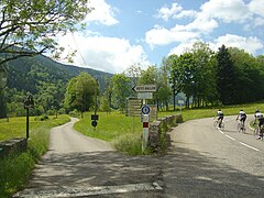 Croisement des routes du Petit Ballon, de Sondernach et du col du Platzerwasel.