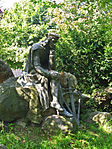 Statue of Walther von der Vogelweide in Duchcov2.JPG