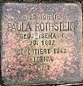 Stolperstein Kitzingen Paula Rothstein