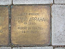 Stolperstein für Ludwig Abraham in Hannover