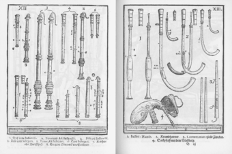 Nádnyelves hangszerek Michael Praetorius Syntagma Musicum című könyvében