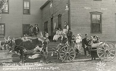 Teaming in The Bully West, at the DeMers, T.G. Hotel, Camas Hot Springs, 1911