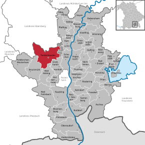 Poziția localității Tuntenhausen