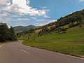 Between Glottertal and Sankt Peter, road panorama