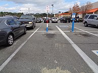 Veteran Parking space at Home Depot, Valdosta.JPG