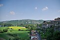 Gezicht op de Rhône vanaf de stadsmuren