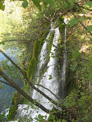 English: waterfall in plitvice lakes national ...